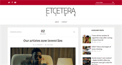 Desktop Screenshot of etceteralive.com